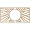 Ekena Millwork Hoover Wood Fretwork Pierced Ceiling Medallion, Alder, 22"W x 11"H x 8 1/8"ID x 3/8"T CMWP22X11X0375HOAL - alternate 5